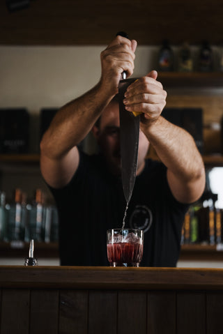 Lemon Squeeze over knife