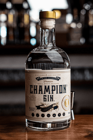 Championz Gin iconic wooden bar picture