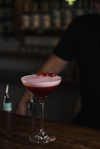 Clover Club pink and pretty on the bar