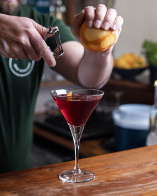 Collingwood Cranberry garnish with orange