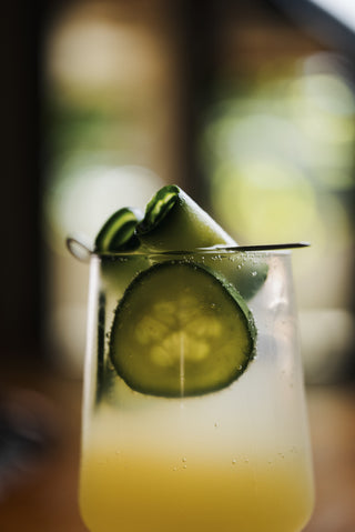 Homemade Lemonade close up with light