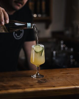 Homemade Lemonade top with soda