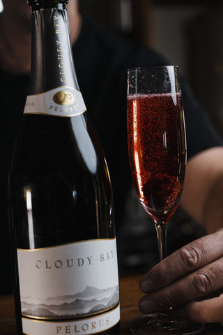 Kir Royal angeled image with bubbles