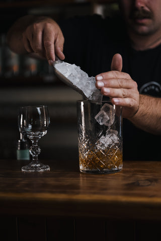 Orange Blossom cocktail, a stunning glass filled with ice