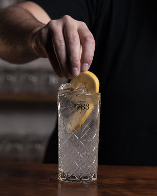 Fat lemon garnish