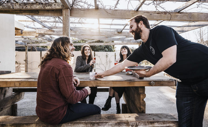 Happy customers at the Cellar Door